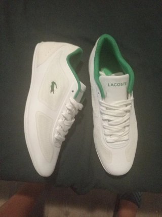Zapatillas Lacoste Blancas y Verdes originales