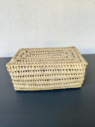 Cestino-valigetta in fibra di palma