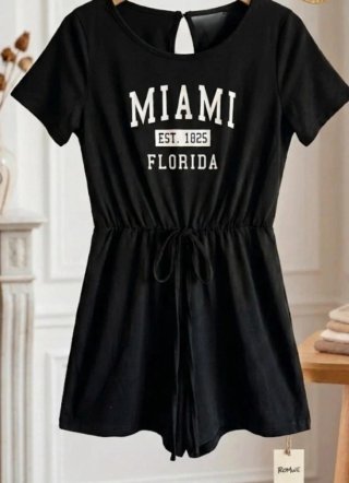 Mono corto negro Miami Florida