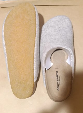 Zapatillas Cozy Earth Beige/Gris Talla 40 Zuecos