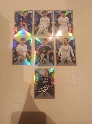 Lote cromos fútbol Draft 23 con firmas