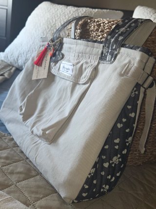 Bolso de tela hecho a mano 100% algodón