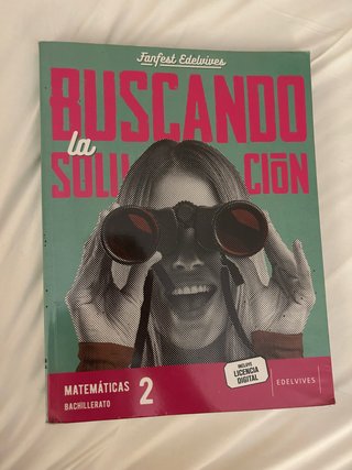 Libro Matemáticas Edelvives 2° BACH