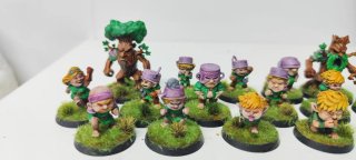 Equipo Halflings Chibi Blood Bowl