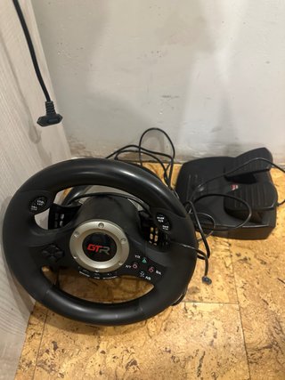 Volante GTR con pedales para PS4
