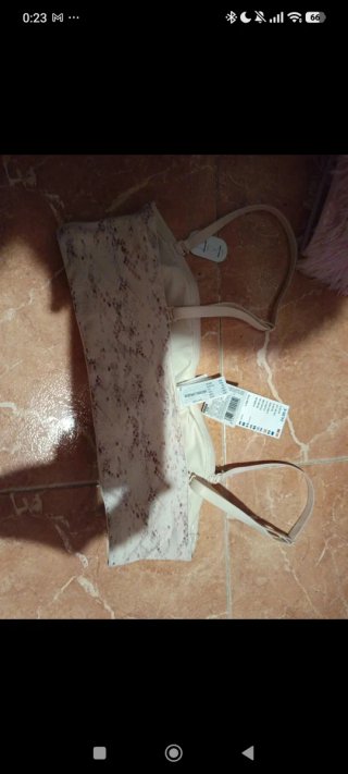 Sujetador Woman Secret sin tirantes beige