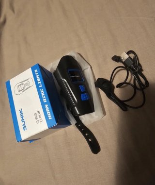 Luz delantera para bicicleta con claxon
