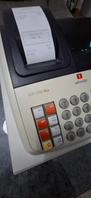 Caja Registradora Olivetti ECR 7700 Plus