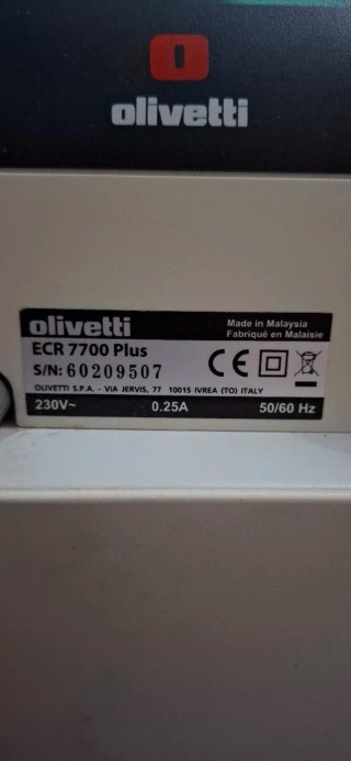 Caja Registradora Olivetti ECR 7700 Plus