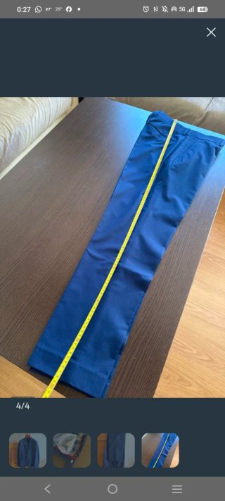 Traje de chaqueta azul adolescente