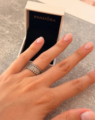 Anillo Pandora circonitas plata