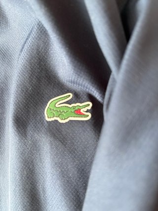 Chaqueta Cortavientos Lacoste Azul y Blanco