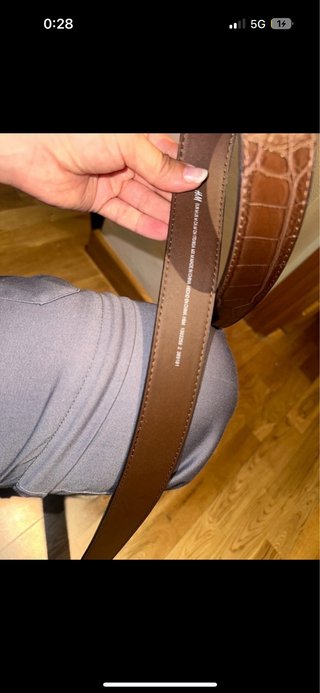 Cinturón Marrón Dorado Mujer Talla M