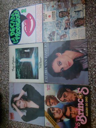 Lote coleccion Vinilos Pop Rock: Sardou, Mecano