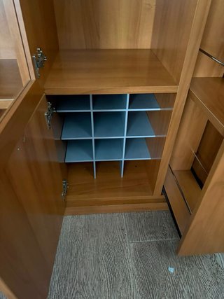 Mueble Bar Madera y Cristal