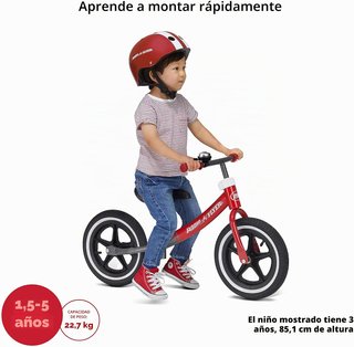 Bicicleta Equilibrio Radio Flyer Roja Para Niños