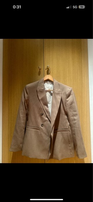 Blazer H&M Beige Talla 36 Mujer
