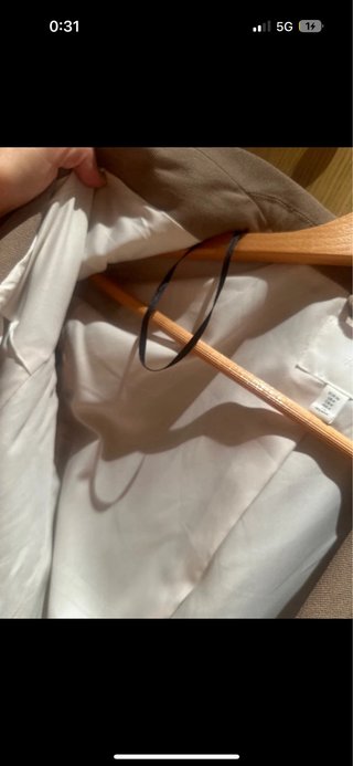 Blazer H&M Beige Talla 36 Mujer