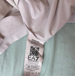 Camiseta EA7 Blanca Logo Emporio Armani