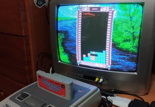 Super Famicom con 2 mandos y Tetris 2