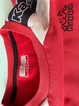 Sudadera Kappa Roja con Logo