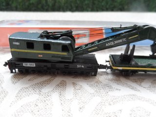 GRUA CON VAGON RENFE ROCO ESCALA N
