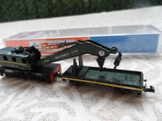 GRUA CON VAGON RENFE ROCO ESCALA N