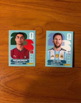 Cromos Cristiano Ronaldo y Messi Mundial 2026