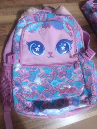 Mochila escolar Smiggle gatito sirena