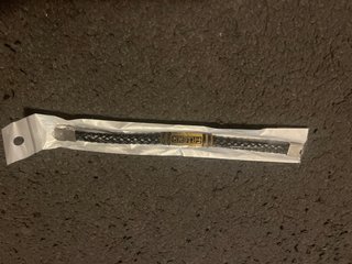 Pulsera trenzada Amigo negra y dorada