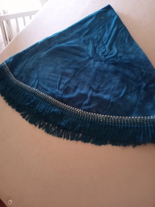 Mantel tejido crochet blanco