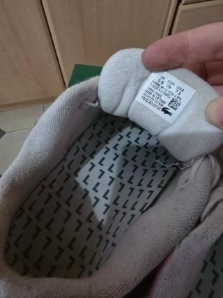 Zapatillas Lacoste rosas y blancas