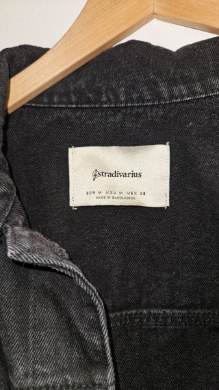 Tejana Stradivarius Negra Talla M
