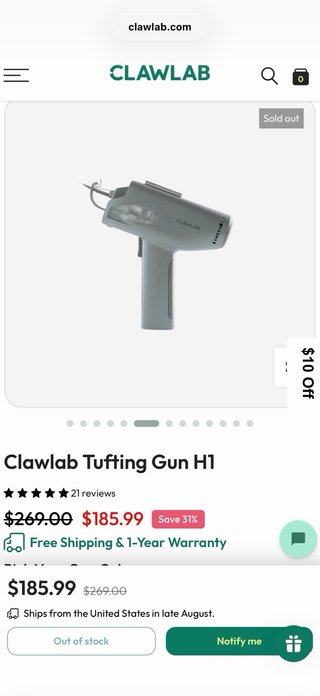 Marco Tufting y Pistola tufting