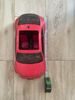 Coche Barbie Volkswagen Escarabajo Rojo