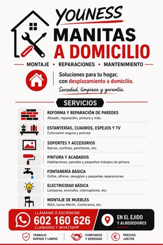 Manitas a domicilio – Reparaciones y montaje