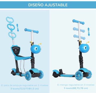 Patinete 3 en 1 para niños