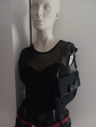 Body negro con transparencias