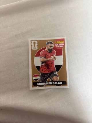 Carta Panini Extra Mohamed Salah Mundial FIFA