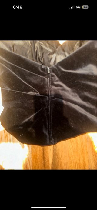Top terciopelo Zara negro Talla M