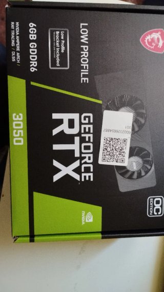 MSI RTX 3050 6GB GDDR6 OC Tarjeta Gráfica