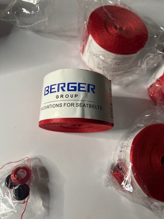 Pack 4 Cintas Cinturón de Seguridad ROJO (Nuevas)