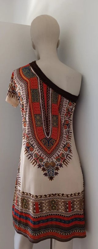 Vestido estampado étnico