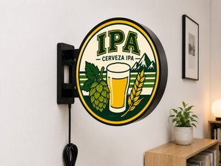 Cartel Luminoso LED Cerveza IPA