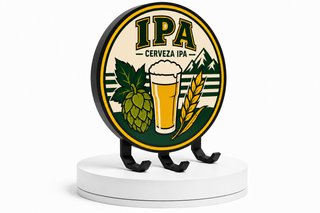 Cartel Luminoso LED Cerveza IPA