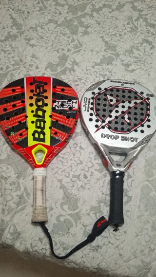 2 Raquetas Pádel Babolat y Drop Shot