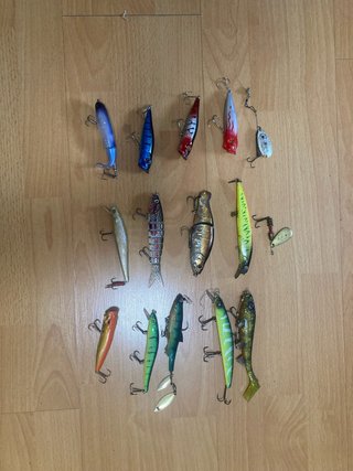 Lote señuelos pesca variados