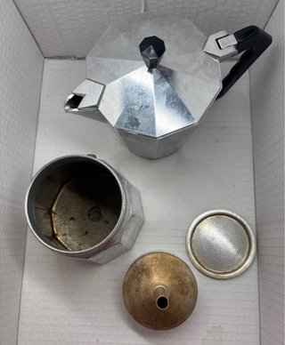 Cafetera Moka Aluminio Made in Italy