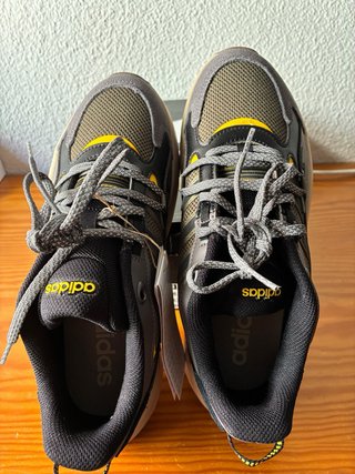Zapatillas Adidas Hombre Gris y Amarillo