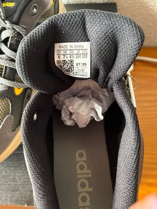 Zapatillas Adidas Hombre Gris y Amarillo